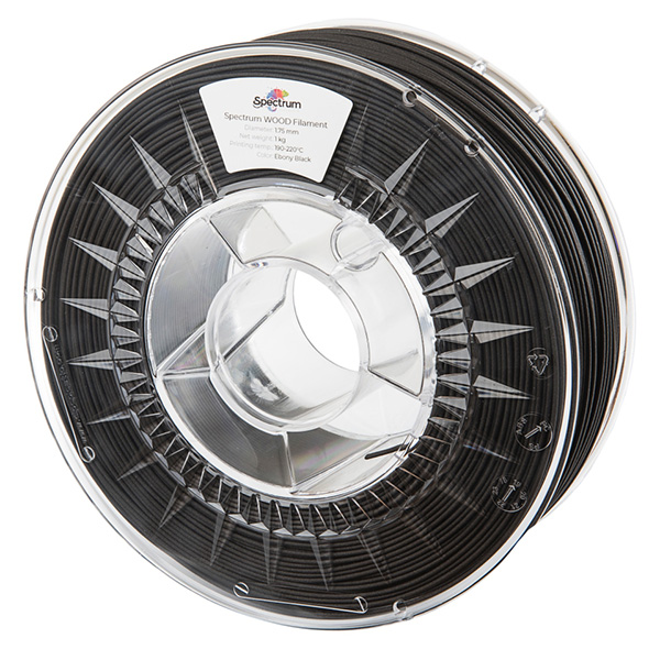 Spectrum 3D filament Wood 175mm 1000g 80321 ebony black