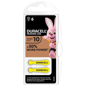 Bateria cynkowo powietrzna. do aparatow słuchowych Duracell blistr 6 pack 42431