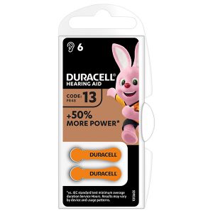Bateria cynkowo powietrzna. do aparatow słuchowych Duracell blistr 6 pack 42432