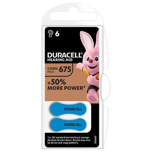 Bateria cynkowo powietrzna. do aparatow słuchowych Duracell blistr 6 pack 42434