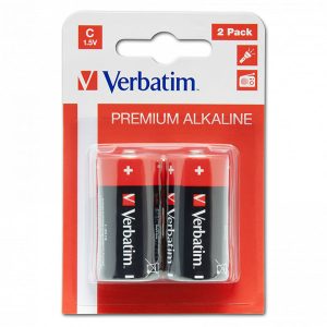 Bateria alkaliczna ogniwo typ C 1.5V Verbatim blistr 2 pack 49922 ogniwo format C