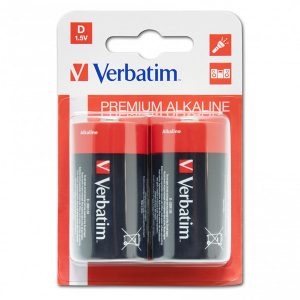 Bateria alkaliczna ogniwo typ D 1.5V Verbatim blistr 2 pack 49923 ogniwo format D