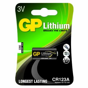 Bateria foto litowa CR123A 3V GP blistr 1 pack od 40 &deg,C do +60 &deg,C