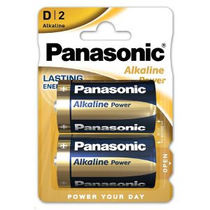 Bateria alkaliczna ogniwo typ D 1.5V Panasonic blistr 2 pack Alkaline power