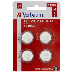 Bateria litowa CR2025 3V Verbatim blistr 4 pack 49532