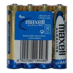 Bateria alkaliczna LR 3 AAA 1.5V Maxell Folia 4 pack