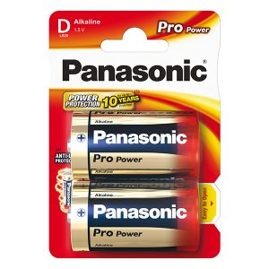 Bateria alkaliczna ogniwo typ D 1.5V Panasonic blistr 2 pack Pro Power