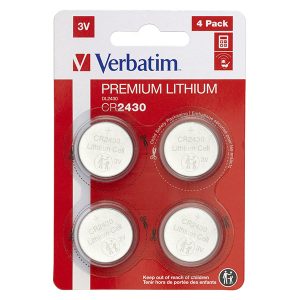 Bateria litowa CR2430 3V Verbatim blistr 4 pack 49534