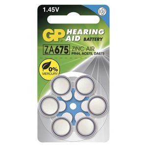 Bateria cynkowo powietrzna. do aparatow słuchowych 1.4V GP blistr 6 pack