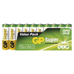 Bateria alkaliczna AA 1.5V GP Folia 10 pack SUPER