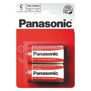 Bateria cynkowo węglowa ogniwo typ C 1.5V Panasonic Folia 2 pack