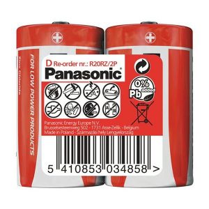 Bateria cynkowo węglowa ogniwo typ D 1.5V Panasonic Folia 2 pack