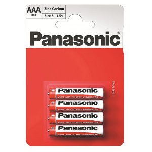 Bateria cynkowo węglowa AAA 1.5V Panasonic blistr 4 pack