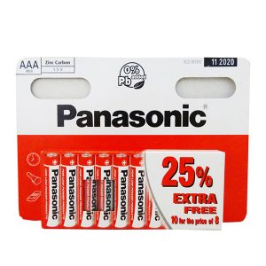 Bateria cynkowo węglowa AAA 1.5V Panasonic blistr 10 pack