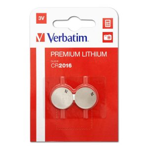 Bateria litowa CR2016 3V Verbatim blistr 2 pack 43334