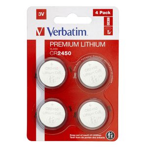 Bateria litowa CR2450 3V Verbatim blistr 4 pack 49535