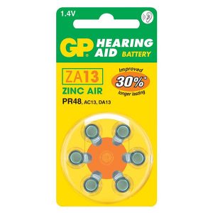 Bateria cynkowo powietrzna. do aparatow słuchowych 1.4V GP blistr 6 pack