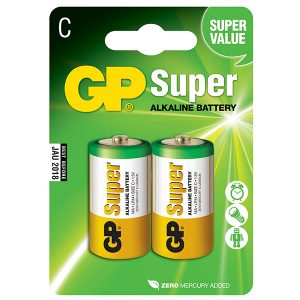 Bateria alkaliczna LR14 1.5V GP blistr 2 pack SUPER ogniwo format C