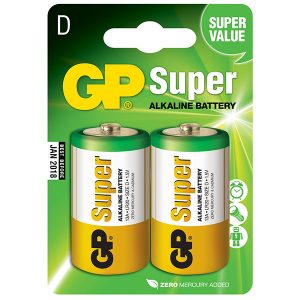 Bateria alkaliczna LR20 1.5V GP blistr 2 pack SUPER ogniwo format D
