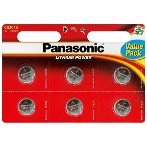 Bateria litowa CR2016 3V Panasonic blistr 6 pack