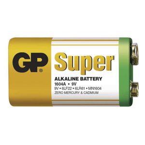 Bateria alkaliczna R61 9V GP folia 1 pack SUPER