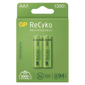 Akumulatorki AA HR6 1.2V 1300 mAh GP kartonik 2 pack ReCyko