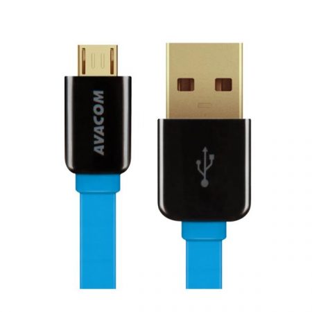 USB kabel 2.0 USB A samec 0.4m niebieski Avacom