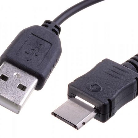 USB kabel z wbudowaną baterią USB A samec SAMSUNG M 0.22m czarny Avacom do telefonow Samsung bez transferu danych