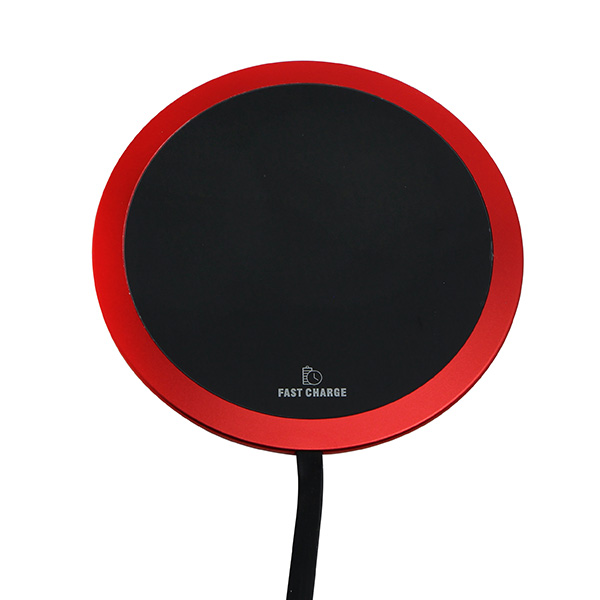 All New Bezprzewodowa ładowarka ultra cienki do telefonow czerwona 5 9V 10W ochrona przed przegrzaniem Qi - obrazek 2