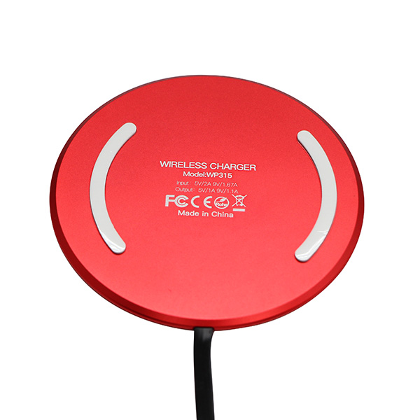 All New Bezprzewodowa ładowarka ultra cienki do telefonow czerwona 5 9V 10W ochrona przed przegrzaniem Qi - obrazek 4