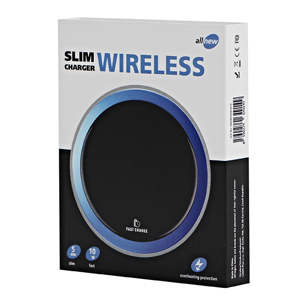 All New Bezprzewodowa ładowarka ultra cienki do telefonow niebieska 5 9V 10W ochrona przed przegrzaniem Qi - obrazek 5