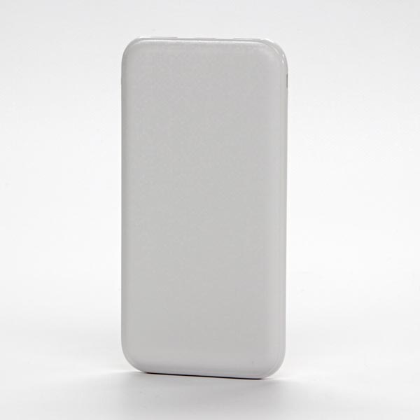 Powerbank Li ion 5V 10000mAh do ładowania telefonow i innych urządzeń 2 złącza biała