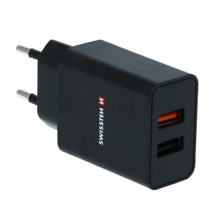Zasilacz  sieciowy adapter SWISSTEN 23W 2 portowy USB A