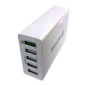 Zasilacz  sieciowy adapter SWISSTEN 50W 5 portow USB A Smart IC