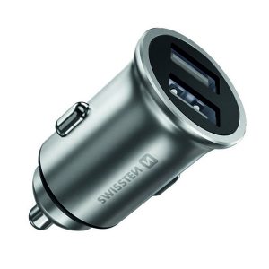 Ładowarka samochodowa SWISSTEN 24W 2 portowy USB A