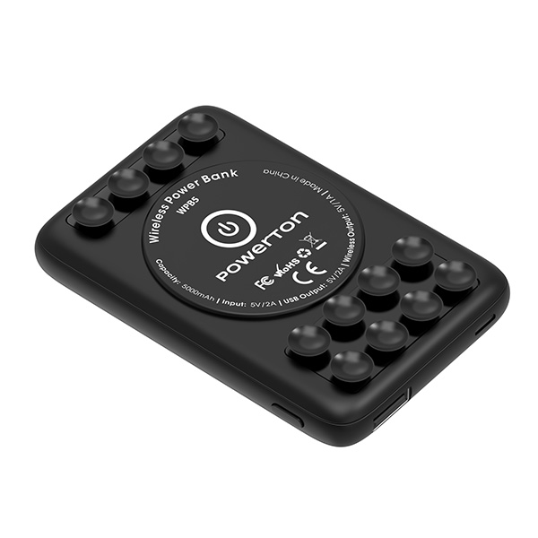 Powerton Powerbank z ładowaniem bezprzewodowym Li Pol 5V 5000mAh do ładowania telefonow i innych urządzeń WBP5 5000mAh prz - obrazek 2