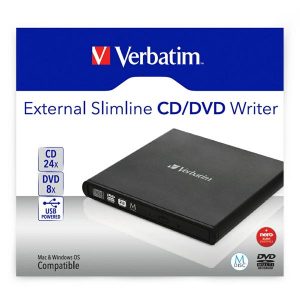 Verbatim 98938 externi CD DVD mechanika szybkość CD24x DVD 8x technologie MDISC tm