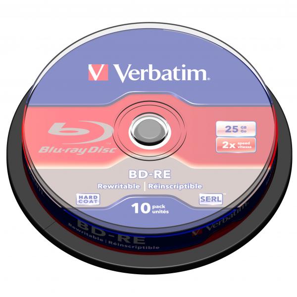 Verbatim BD RE Single Layer ScratchGuard Plus 25GB cake box 43694 2x 10 pack do archiwizacji danych