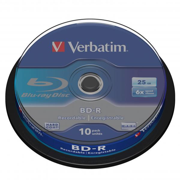 Verbatim BD R Single Layer 25GB cake box 43742 6x 10 pack do archiwizacji danych