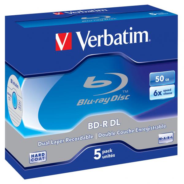 Verbatim BD R Dual Layer 50GB jewel box 43748 6x 5 pack do archiwizacji danych - obrazek 2