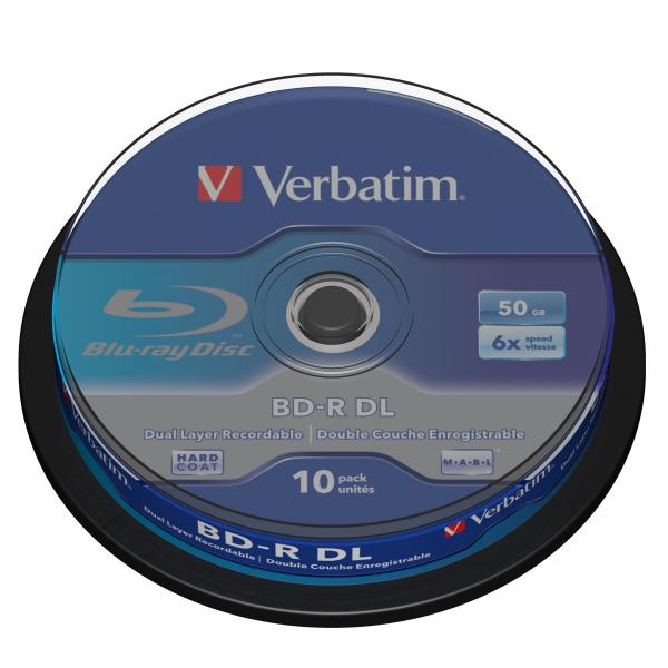 Verbatim BD R Dual Layer 50GB cake box 43746 6x 10 pack do archiwizacji danych