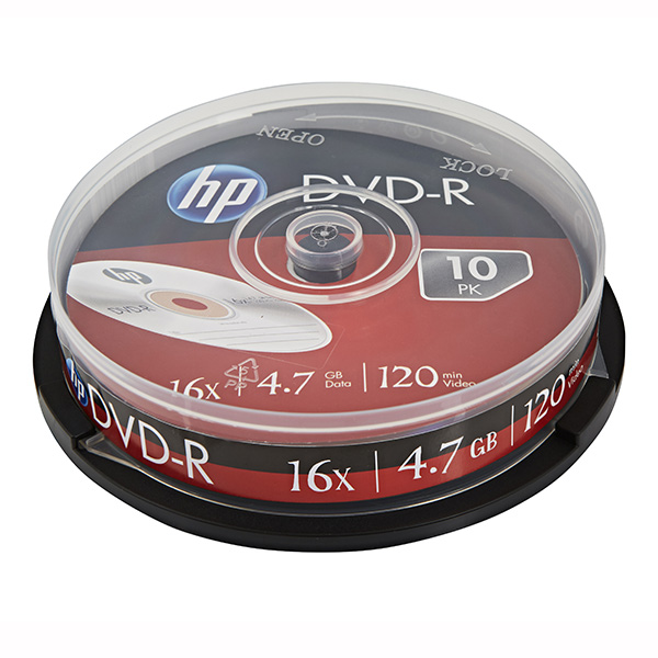 HP DVD+R DRE00027 3 4.7GB 16x cake box 10 pack bez możliwości nadruku 12cm do archiwizacji danych
