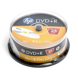 HP DVD+R 69329 DRE00025 3 4.7GB 16x cake box 25 pack bez możliwości nadruku 12cm do archiwizacji danych