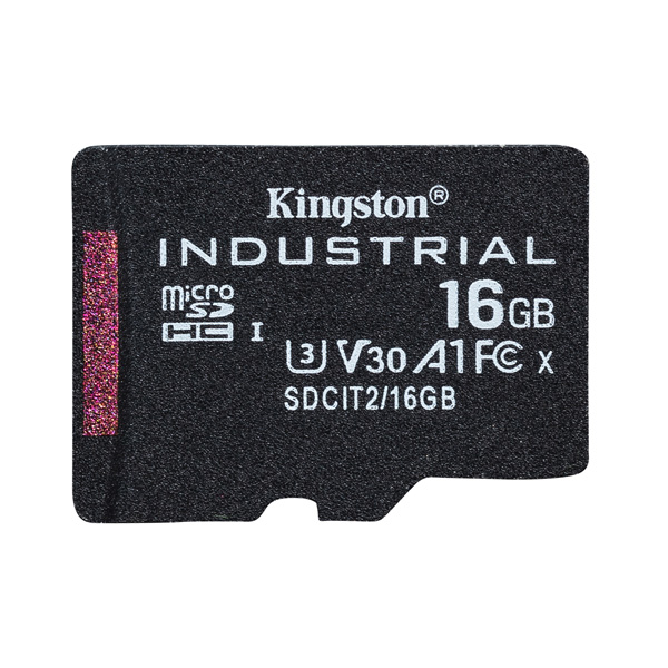 Kingston karta pamięci Industrial C10 16GB micro SDHC SDCIT2 16GBSP UHS I U3 Class 10 V30 A1 karta pSLC