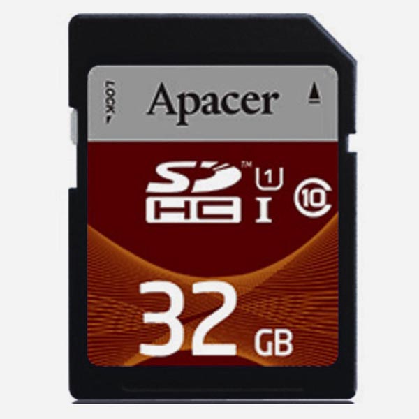 Apacer Karta pamięci Secure Digital Card 32GB SDHC AP32GSDHC10U1 R UHS I U1 Class 10