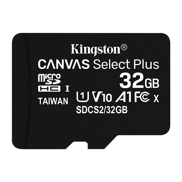Kingston karta Canvas Select Plus 32GB micro SDHC SDCS2 32GBSP UHS I U1 Class 10 A1
