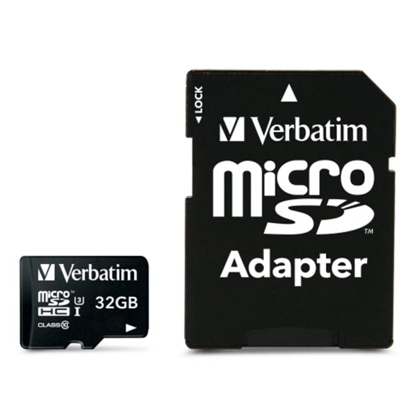 Verbatim Karta pamięci Micro Secure Digital Card Pro U3 32GB micro SDHC 47041 UHS I U3 Class 10 V30 z adapterm - obrazek 2