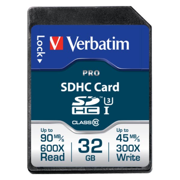 Verbatim Karta pamięci Secure Digital Card Pro U3 32GB SDHC 47021 UHS I U3 Class 10 V30 - obrazek 2