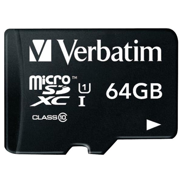 Verbatim Karta pamięci Micro Secure Digital Card Pro U3 64GB micro SDXC 47042 UHS I U1 Class 10 z adapterm - obrazek 2