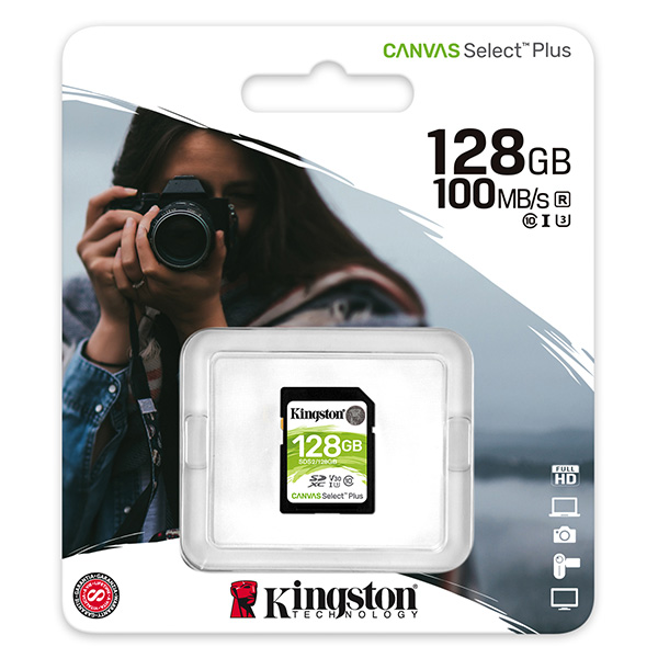 Kingston karta Canvas Select Plus 128GB SDXC SDC2 128GB UHS I U3 Class 10 A1 - obrazek 3